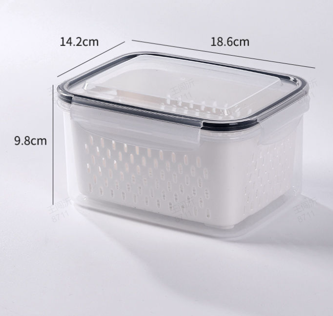 Verse groenten fruit opslag container