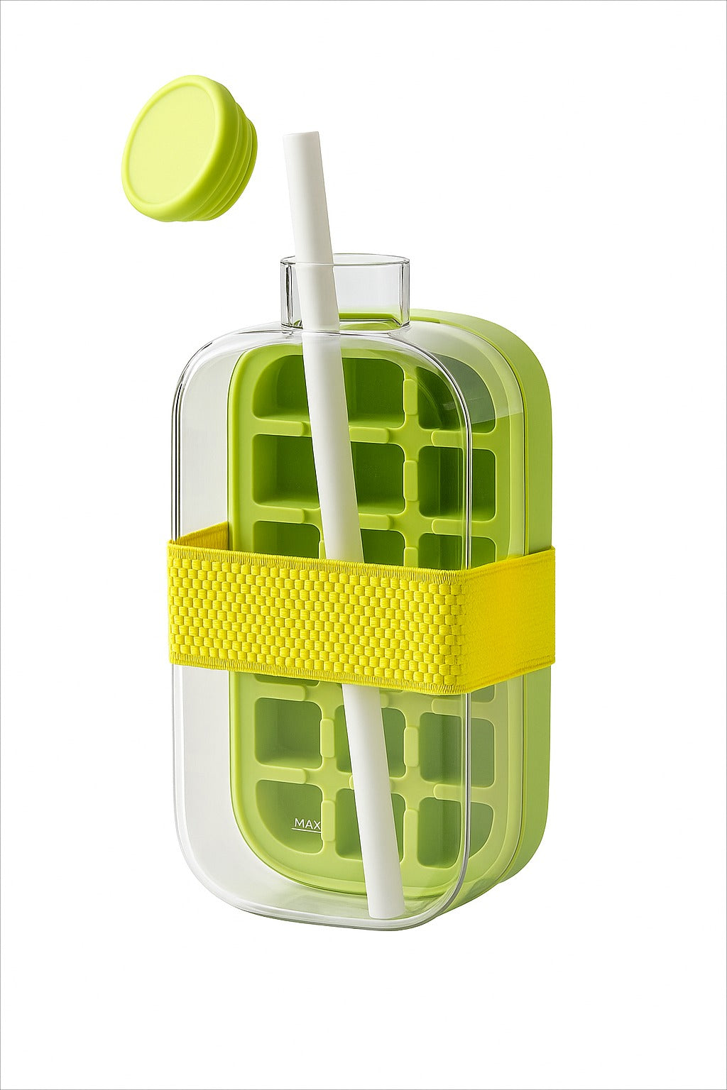 ijsblokjes fles