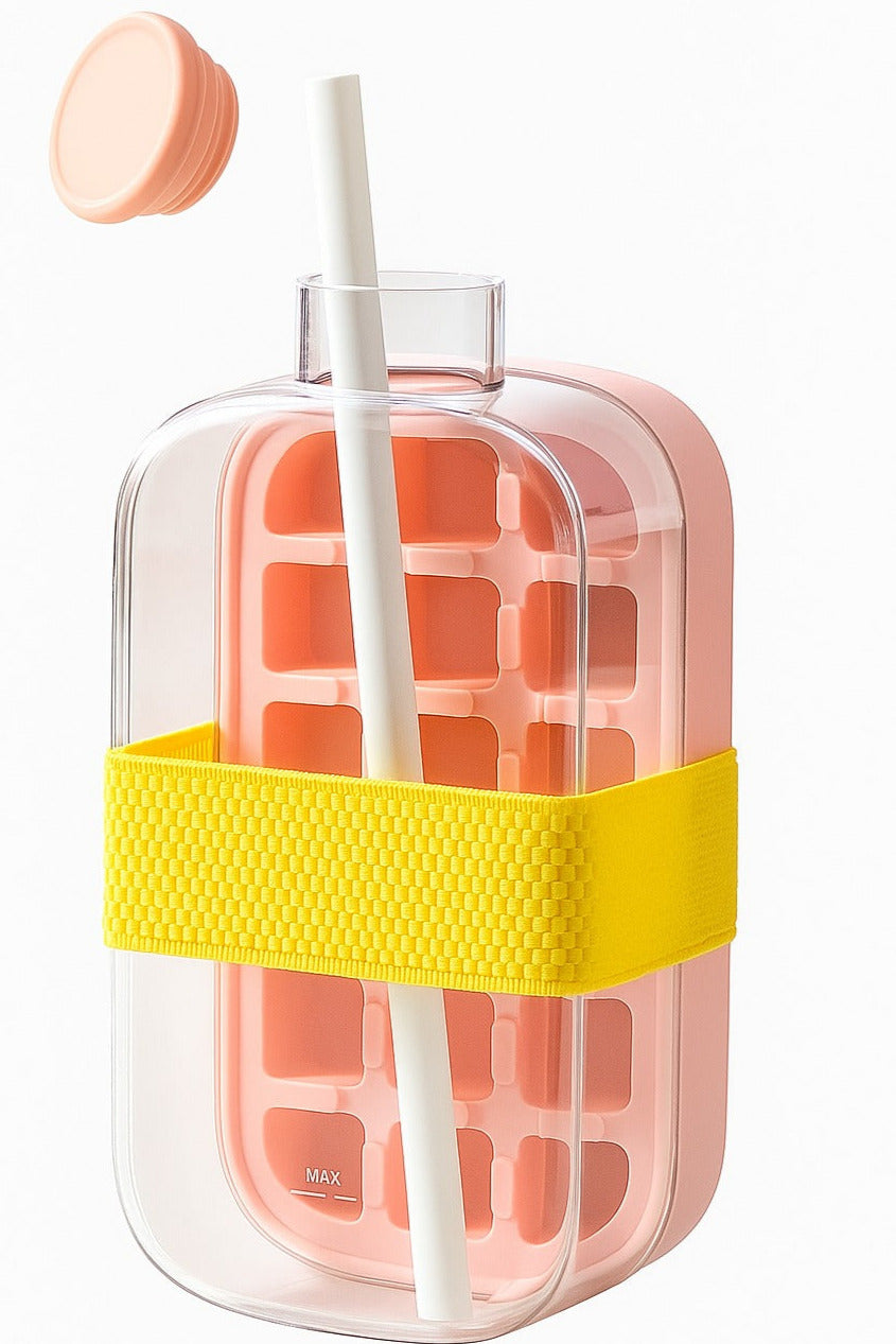 ijsblokjes fles
