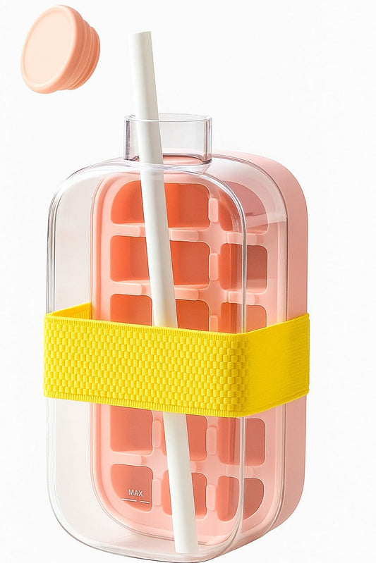 ijsblokjes fles
