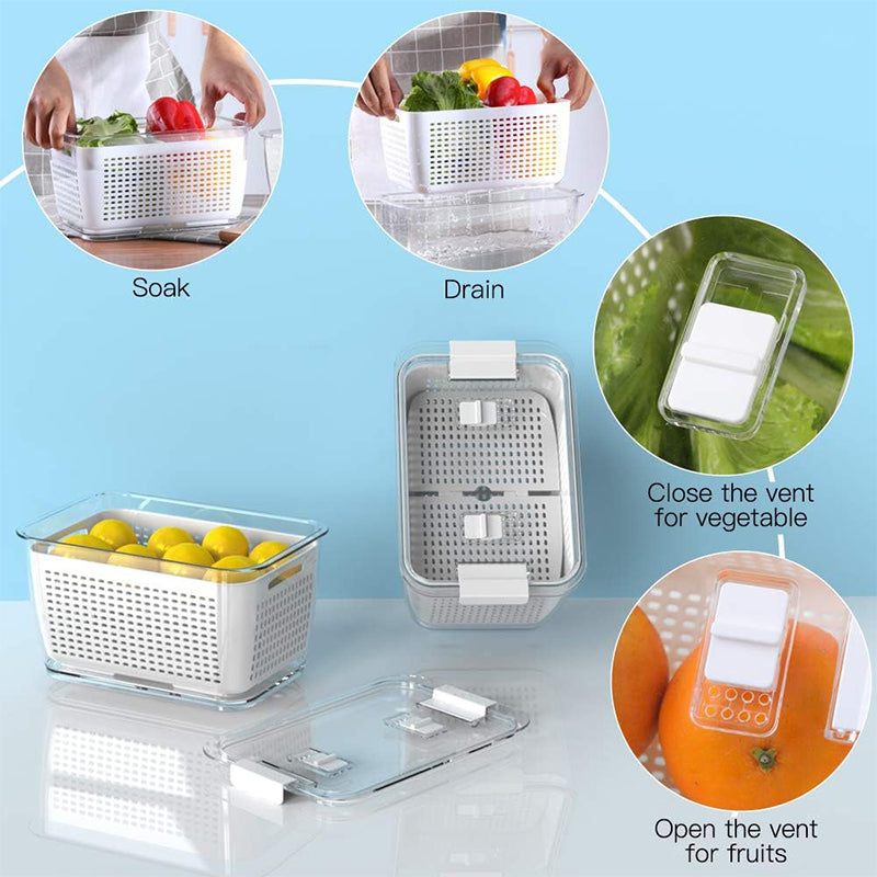 Verse groenten fruit opslag container