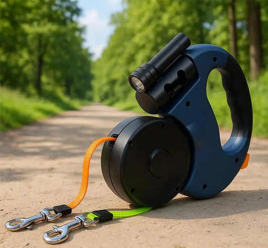 De 2-in-1 hondenriem met licht en rotatiesysteem